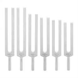 Supertek™ Ancient Solfeggio Set of 6 Tuning Forks with Stiker